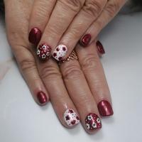 pose complète en résine + nail art