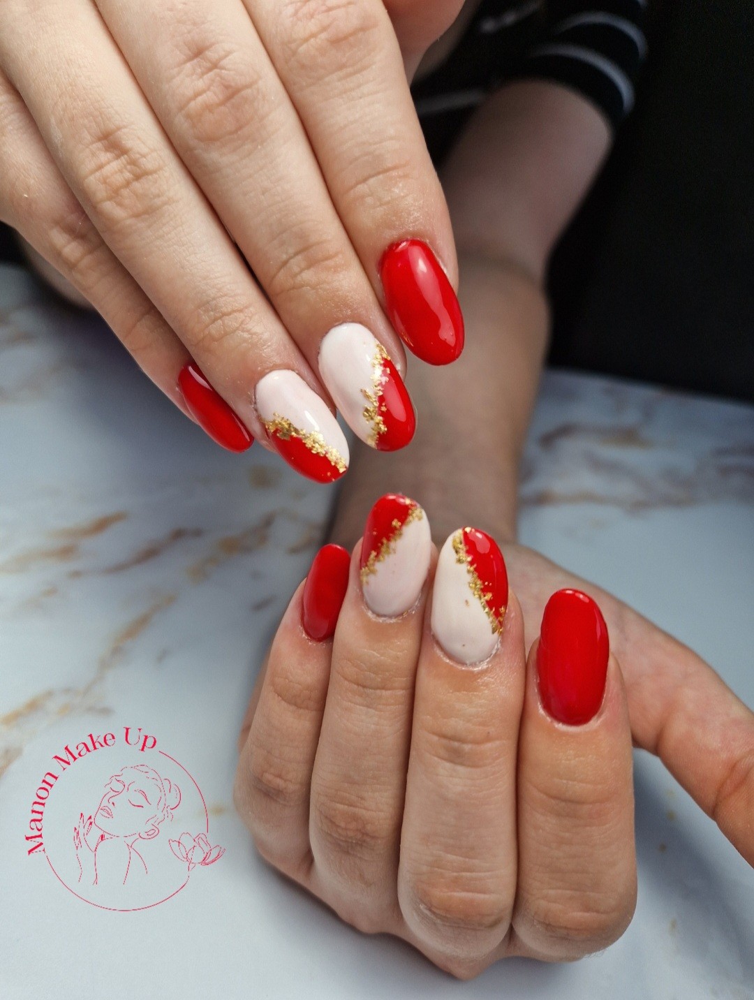 remplissage gel + nail art