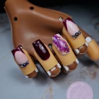 pose vsp + french + strass+ marbré