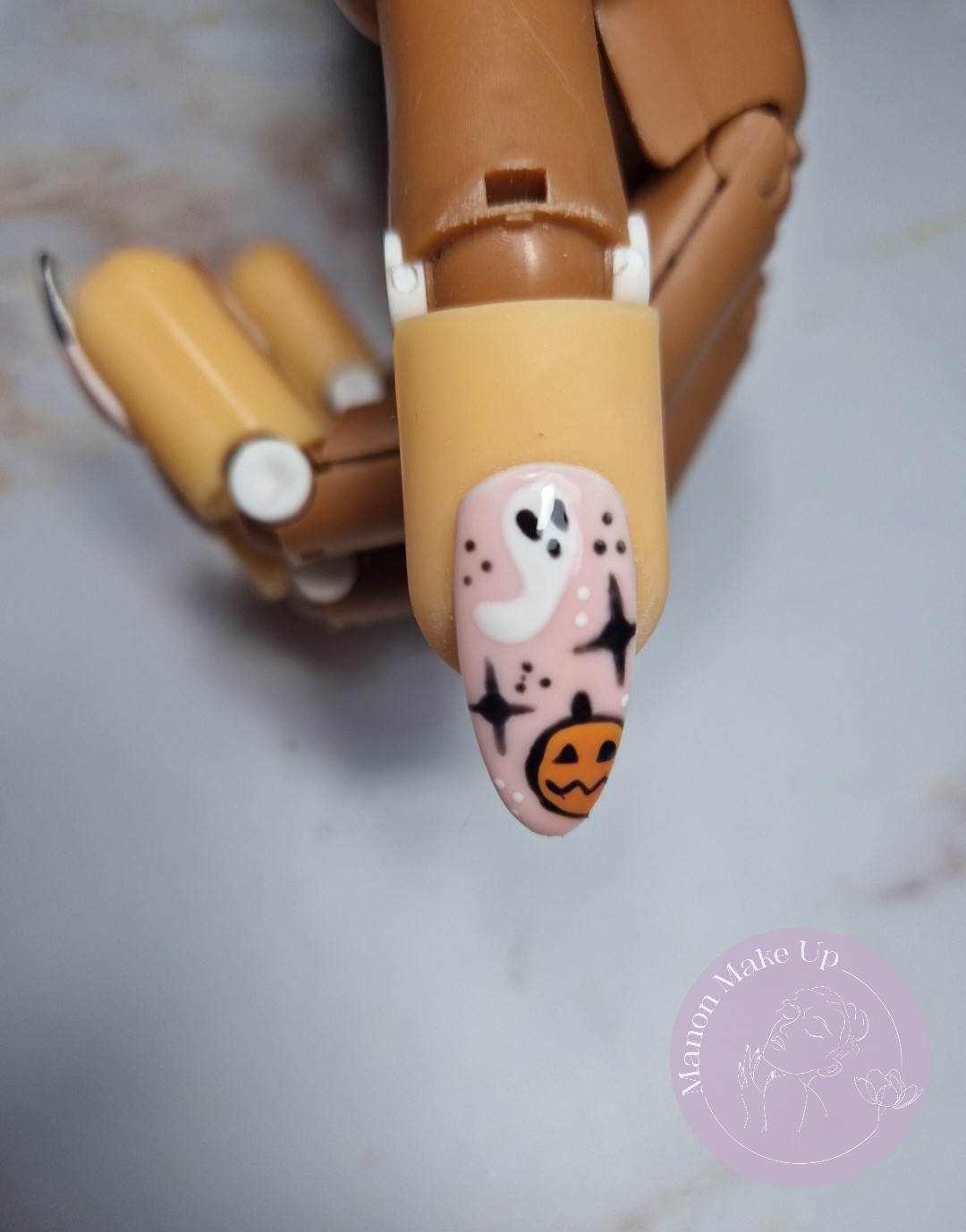 pose vsp + nail art halloween