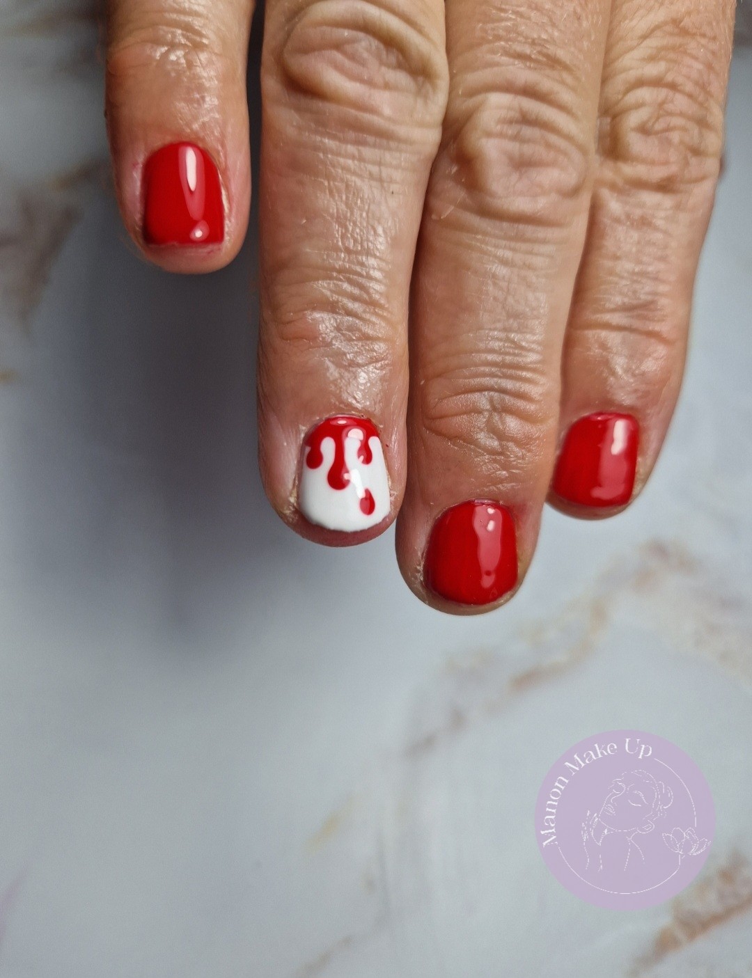 pose vsp + nail art halloween