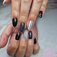 remplissage gel + nail art halloween