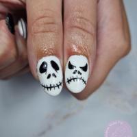 remplissage gel + nail art halloween