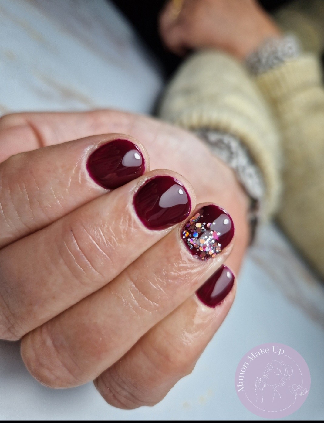 pose vsp + dégradé de paillettes