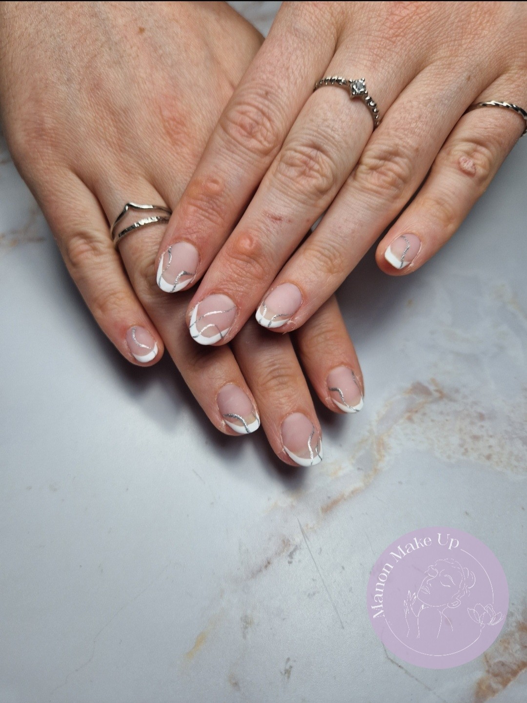 remplissage gel + french + nail art