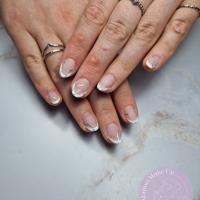 remplissage gel + french + nail art