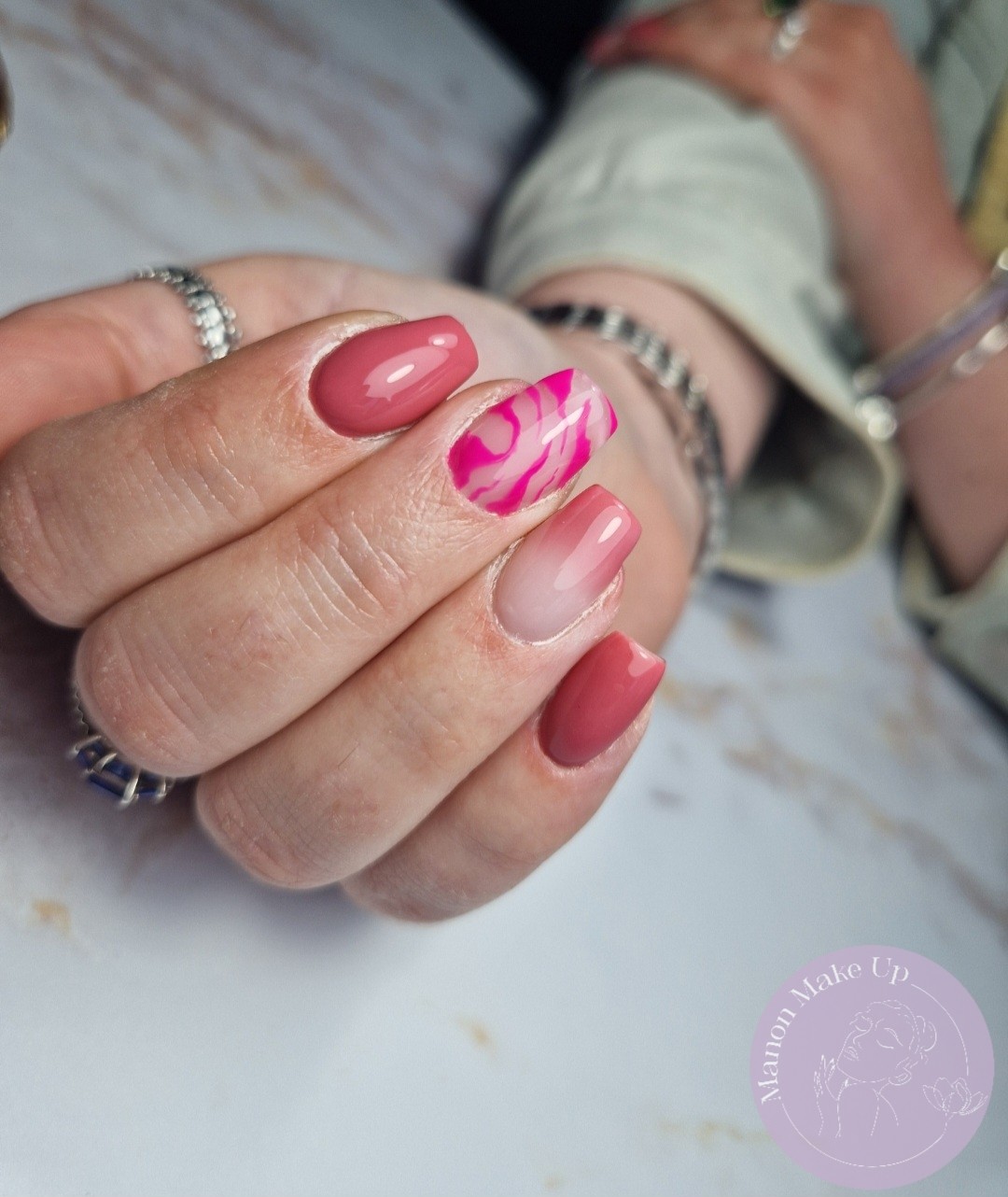 remplissage gel + nail art
