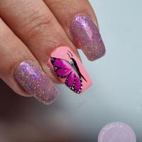 remplissage gel + nail art
