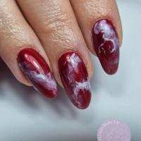 remplissage gel + effet marbre