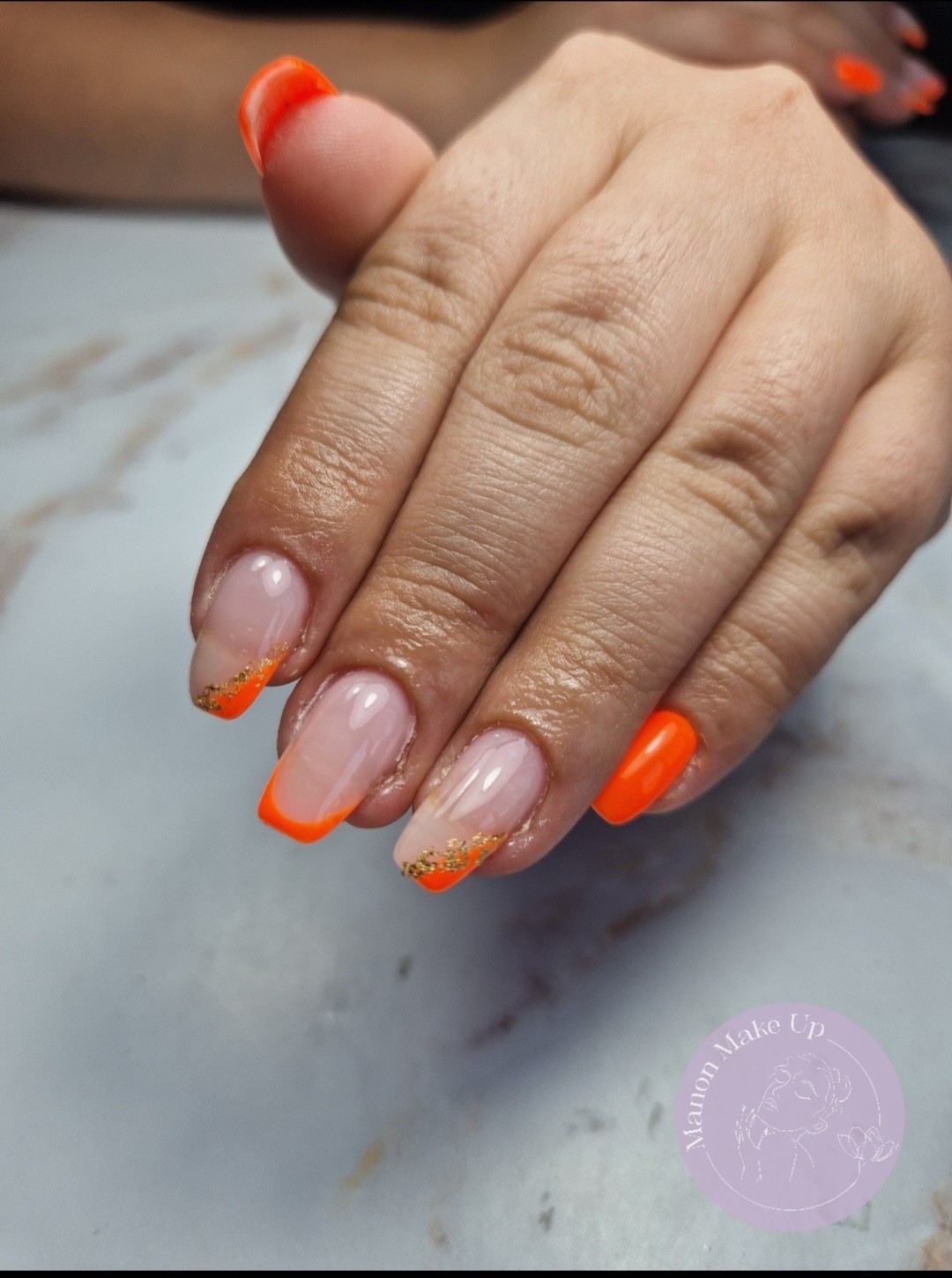 remplissage gel + french + nail art
