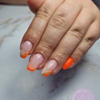 remplissage gel + french + nail art