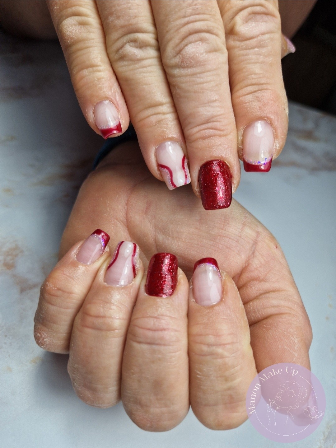 remplissage gel + nail art