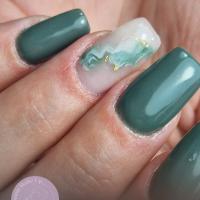 remplissage gel + effet marbre