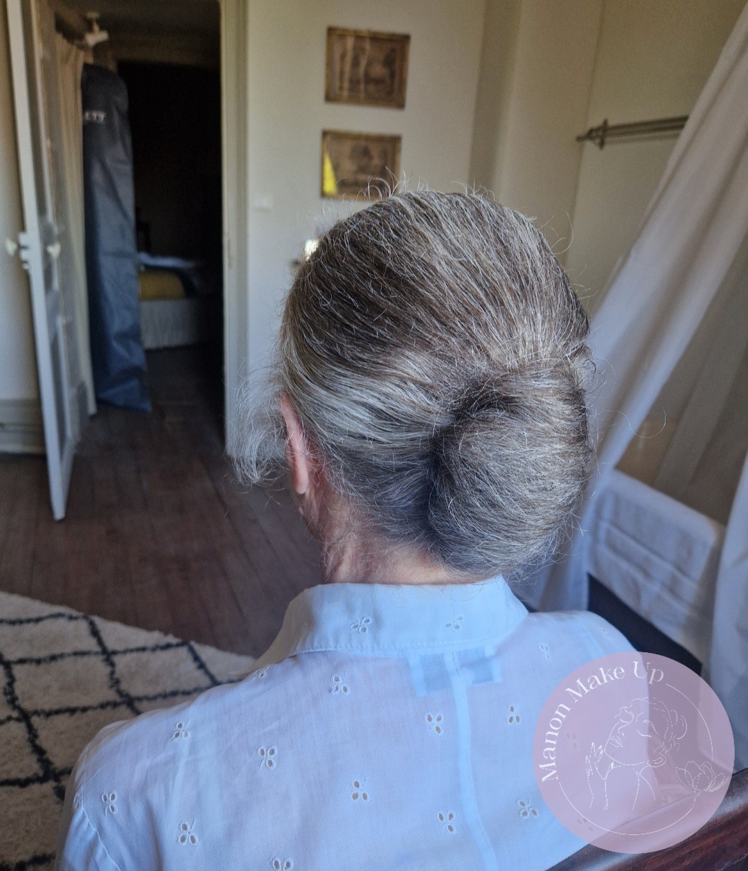 chignon banane moderne