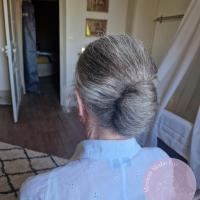 chignon banane moderne