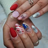 remplissage gel + nail art
