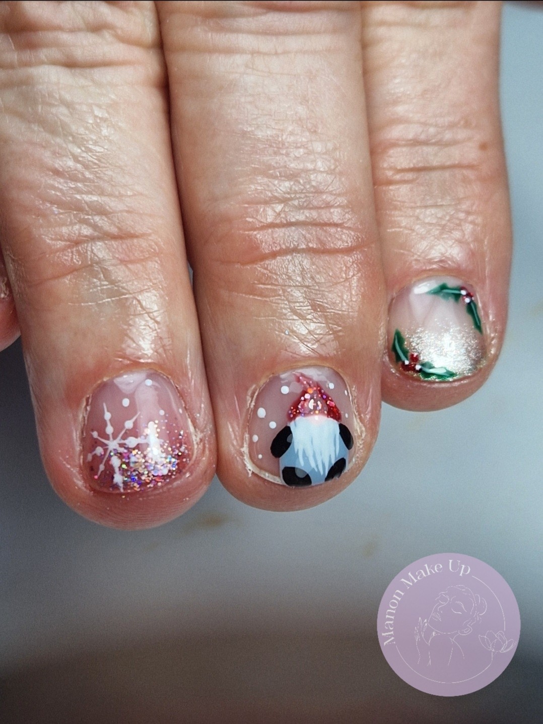pose semi + nail art