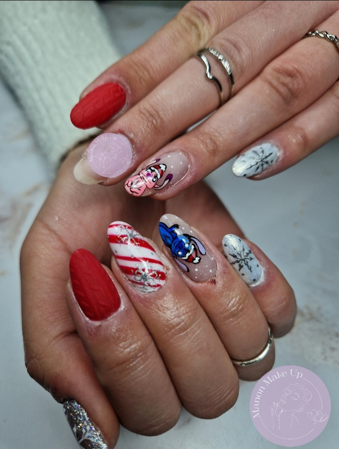 remplissage gel + nail art