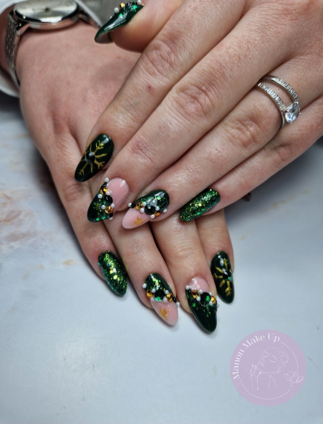 remplissage gel + nail art