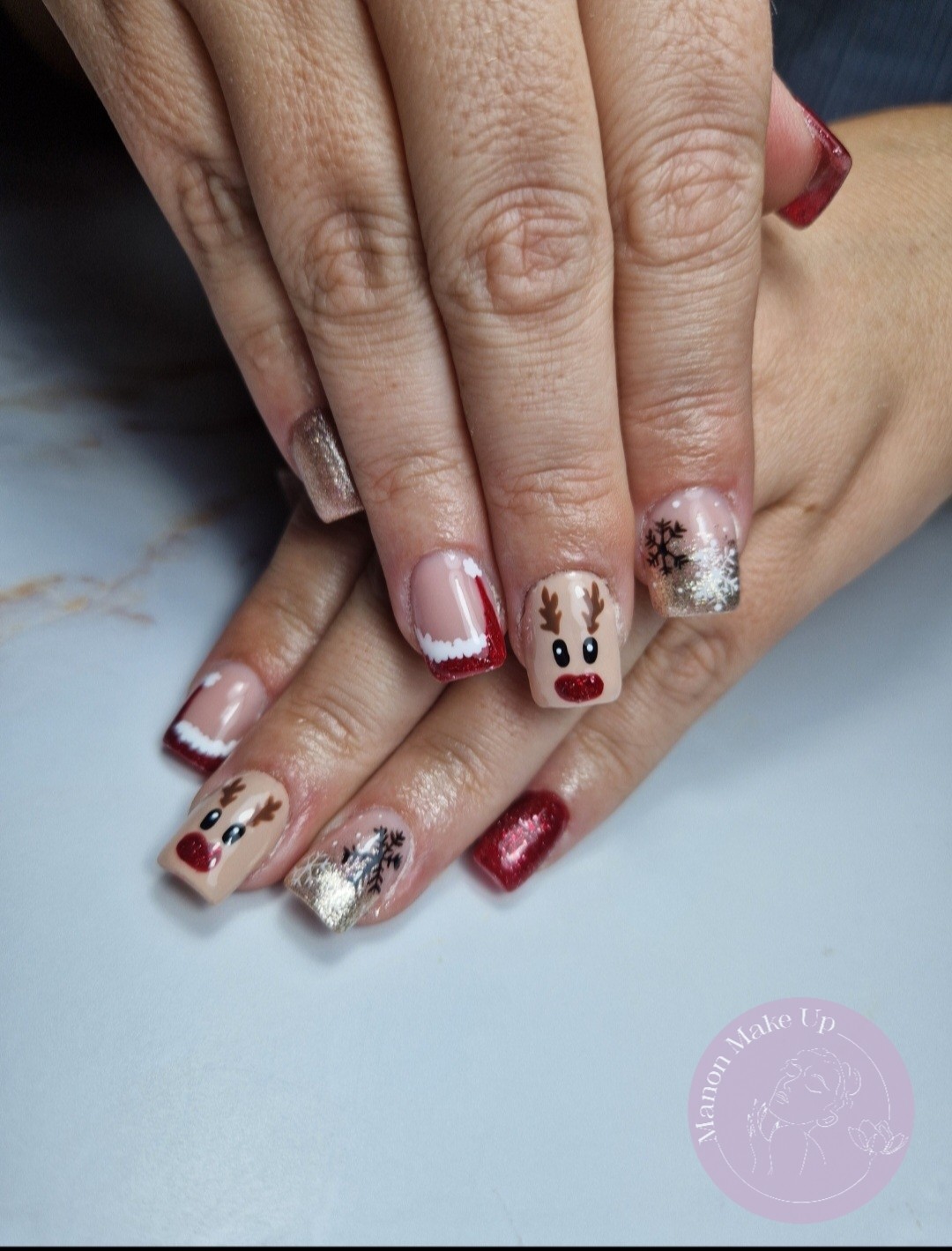 remplissage gel + nail art