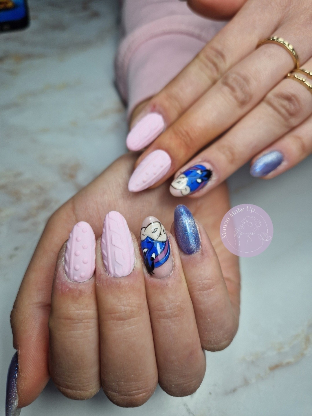 remplissage gel + nail art