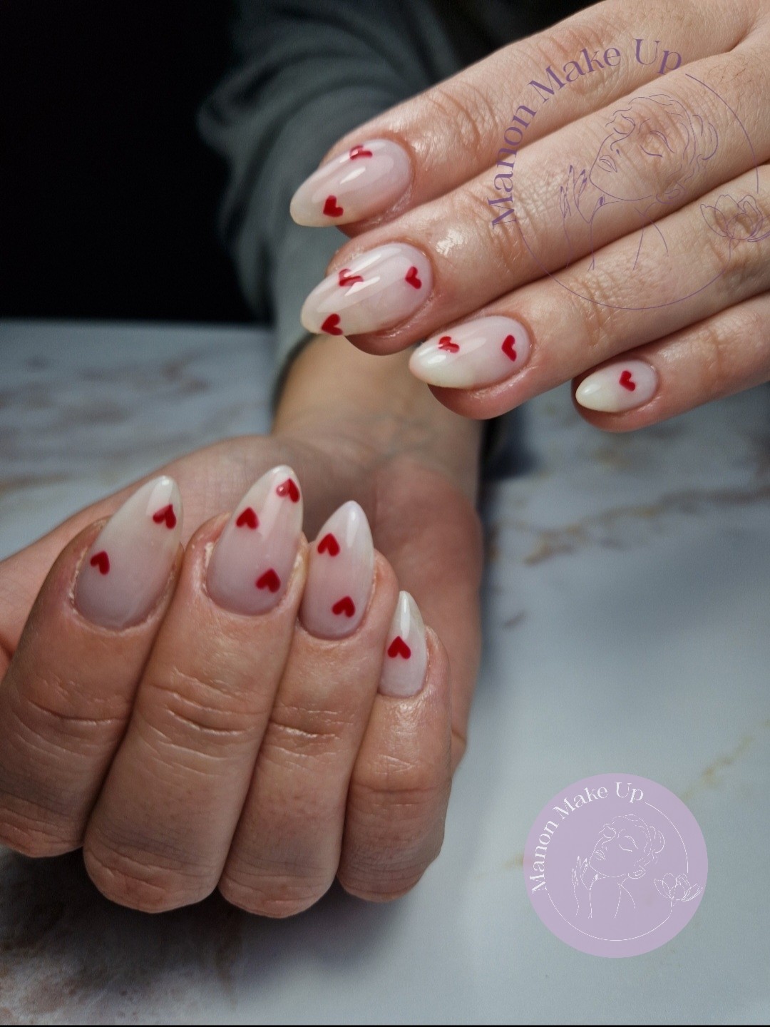 remplissage gel + nail art
