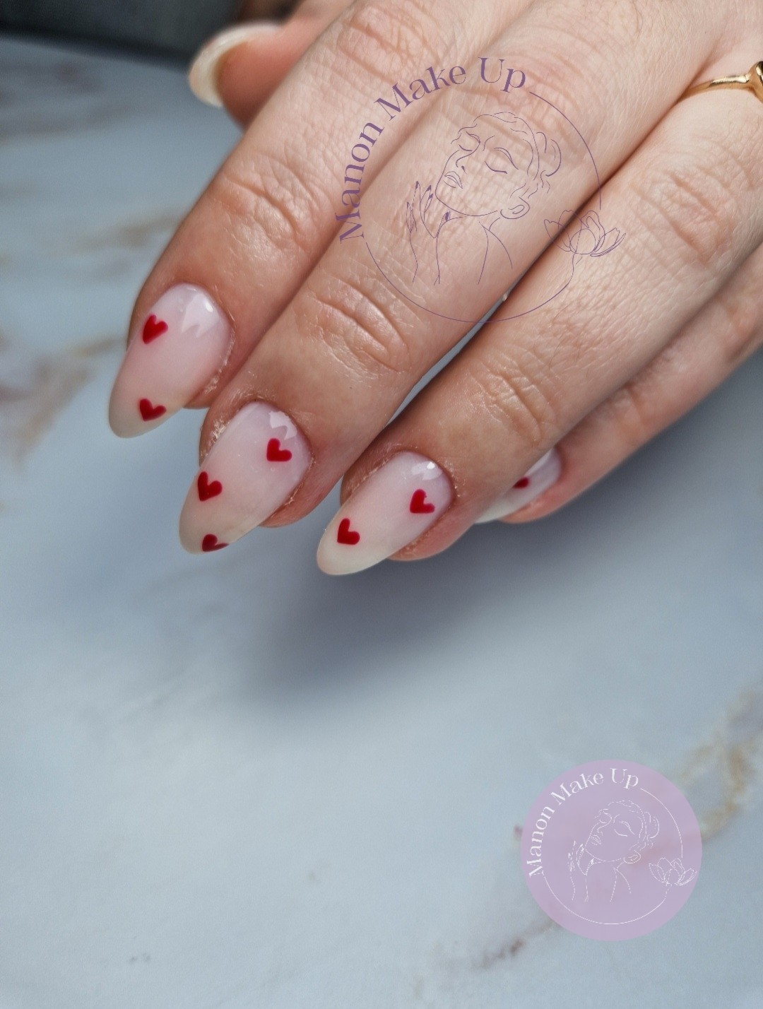 remplissage gel + nail art